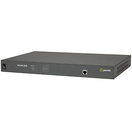 Perle IOLAN SCS8CM DC Console Server - Twisted Pair - 1 Total Expansion Slot(s) - 2 x Network (RJ-45) - Phone Line (RJ-11) - 10/100/1000Base-T - Gigabit Ethernet - Management Port