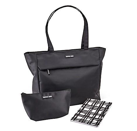 Geoffrey Beene 3-Piece Women's Business Tote Set, Black