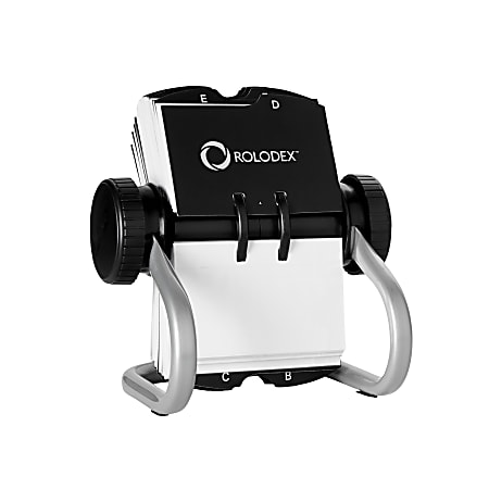 Rolodex® Rotary Card File, Silver