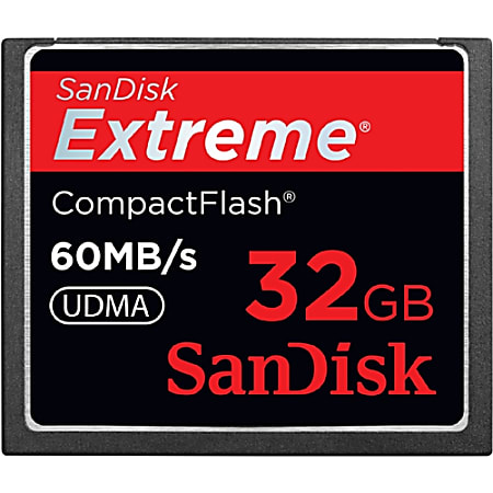 SanDisk Extreme SDCFX-032G-A61 32 GB CompactFlash (CF) Card