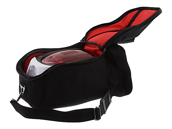Badgy Carrying Case Portable Printer, Black, Red, 7.9"H x 15"W x 7.9"D, 1 Pack