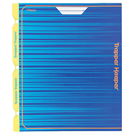 Trapper® Pocket & Prong Portfolio, 3 Fasteners, Letter Size, Assorted Colors