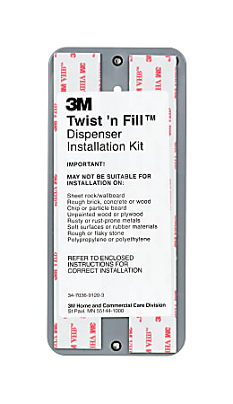 3M™ Twist 'n Fill™ Dispenser Installation Kit, Case Of 10