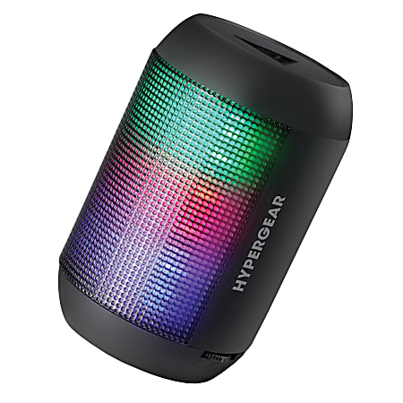 HyperGear RaveMini 15077 3-Watt Wireless LED Speaker, Black