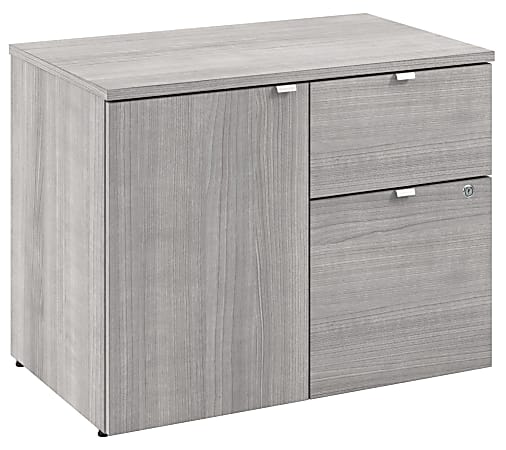 Stratus 30W Office Storage Cabinet with Drawers, Platinum Gray, Standard Delivery