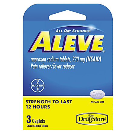Aleve® Pain Reliever Tablets, Packet Of 3 Tablets