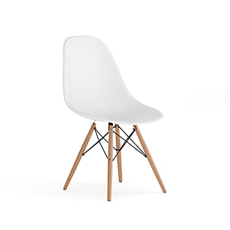 Flash Furniture Elon Series Plastic Chair, White