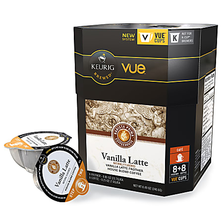 Barista Prima Coffeehouse® Vanilla Latte Vue™ Packs, 0.40 Oz., Box Of 16