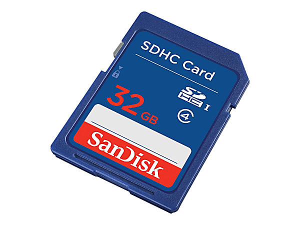 SanDisk SDHC Secure Digital High Capacity Memory Card 32GB - Office Depot