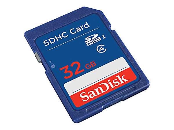 SanDisk SDHC Secure Digital High Capacity Memory Card 32GB - Office Depot