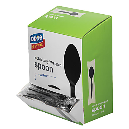 Dixie® Grab&#x27;N Go™ Spoons, Black, 90 Per Box,