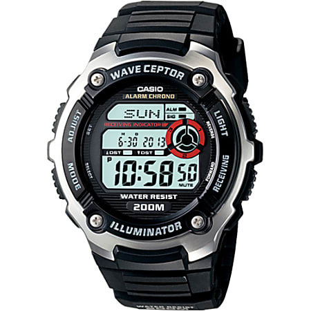 Casio wave ceptor WV200A-1AV Wrist Watch - Men - SportsChronograph ...