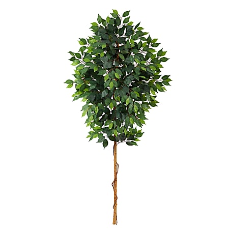 Nearly Natural Ficus 72”H Artificial Plant, 72”H x 8”W x 8”D, Green