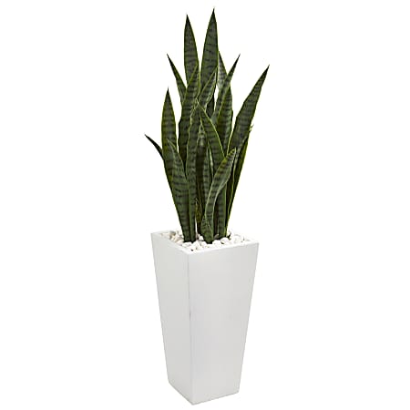 Nearly Natural Sansevieria 48”H Artificial Plant With Tower