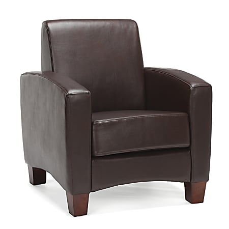 Essentials By OFM Traditional Arm Chair, Brown/Brown