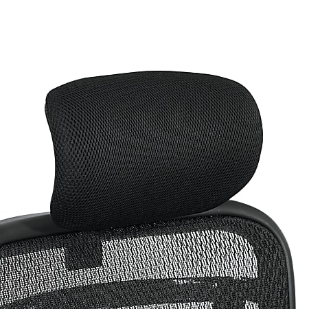 Office Star™ Space Seating 818 Series Optional Mesh Headrest, 12-1/4"H x 12-1/2"W x 6-1/2"D, Black