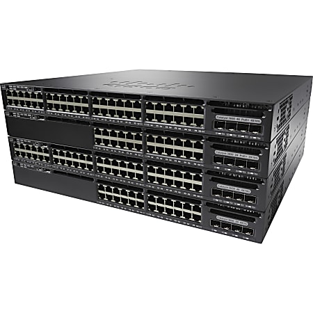 Cisco Catalyst WS-C3650-48FS Layer 3 Switch - 48 Ports - Manageable - Gigabit Ethernet - 10/100/1000Base-T, 1000Base-X - Refurbished - 4 Layer Supported - 4 SFP Slots - Power Supply - Twisted Pair, Optical Fiber