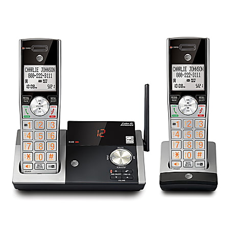 AT&T CL82215 2 Handset Expandable Cordless Phone System with Digital Answering System