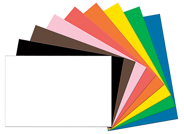 Tru Ray Construction Paper 50percent Recycled Assorted Colors 24 x 36 Pack  Of 50 - Office Depot