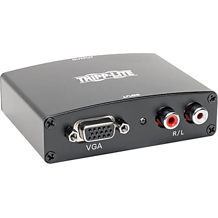 Tripp Lite VGA to HDMI Adapter Converter for Stereo Audio / Video - for stereo audio and video