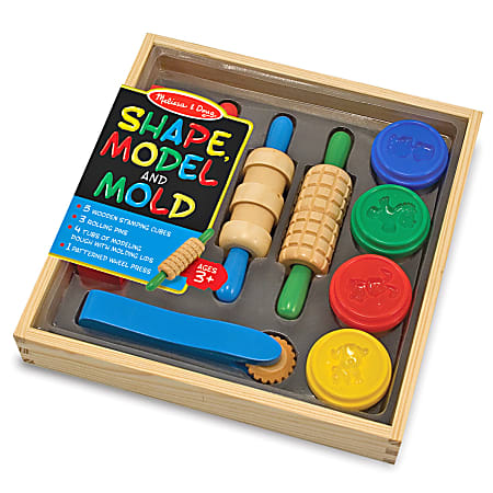 Melissa & Doug Created by Me! Shape, Model & Mold Modeling Dough Kit, Multicolor
