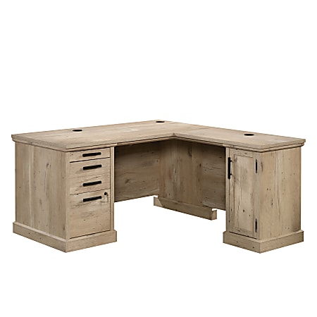 Sauder® Mason Peak™ 60"W Commercial L-Shaped Desk, Prime Oak™