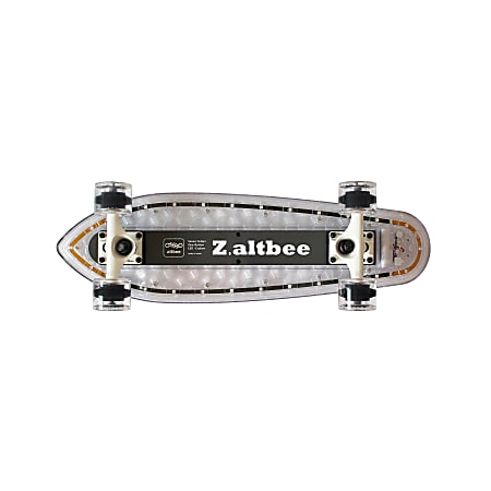 Altbee Desire Minicruiser LED Skateboard, 4 1/4"H x 7 5/8"W x 25 5/8"D, Grey