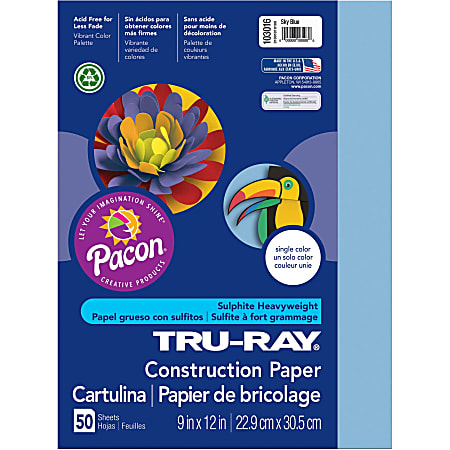 Colorations® White 9 x 12 Heavyweight Construction Paper Pack