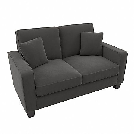 Bush® Furniture Stockton 61"W Loveseat, Charcoal Gray