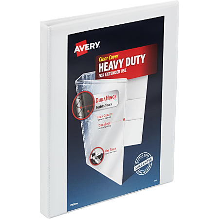 Avery® Heavy-Duty View 3-Ring Binder, 1/2&quot; Slant Rings,