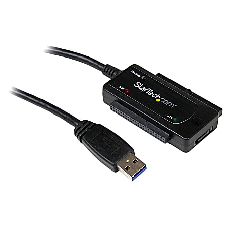 StarTech.com USB 3.0 to SATA or IDE Hard Drive Adapter Converter - IDE/SATA/USB Data Transfer Cable  - USB3SSATAIDE