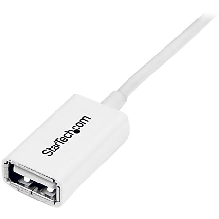 StarTech.com Câble d'extension USB 2.0 A vers A de 3 m - Rallonge USB 2.0  en blanc - M/F (USBEXTPAA3MW)