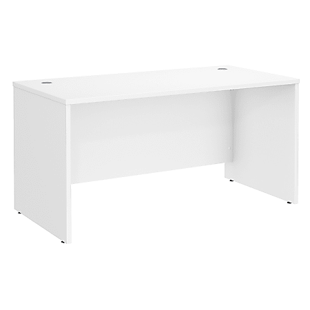 Bush Business Furniture Studio C Office Desk, 60"W x 30"D , White, Standard Delivery