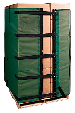 Pallet Wrapz Reusable Pallet Wrap With Gorilla Grips, 6' x 14 1/5', Green