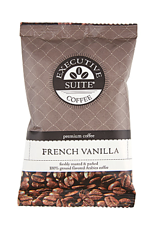 Executive Suite&reg; Coffee Single-Serve Coffee Packets, French Vanilla, Carton Of 24