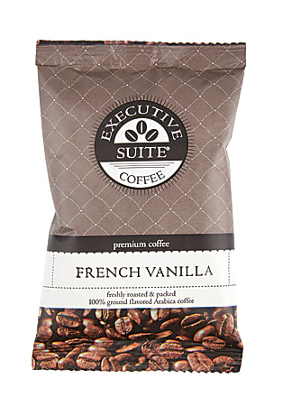 Executive Suite® Coffee Single-Serve Coffee Packets, French Vanilla, Carton Of 24
