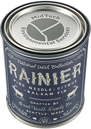 Custom Rainier National Park Candle, 14 Oz, Multicolor