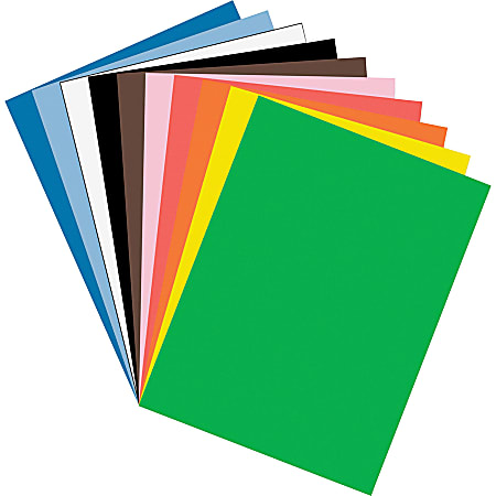 Rainbow Super Value Construction Paper Ream, 45 lb Text, 9 x 12, Assorted,  500/Pack - Office Express Office Products