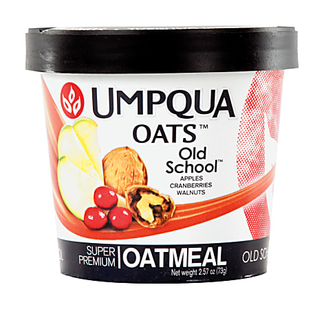 Umpqua Oats Jackpot All-Natural Oatmeal, 2.59 Oz, Pack Of 12