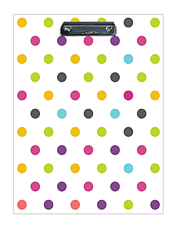 Today's Teacher by Blue Sky® Paperboard Clipfolio, 8 1/2" x 11", Dots