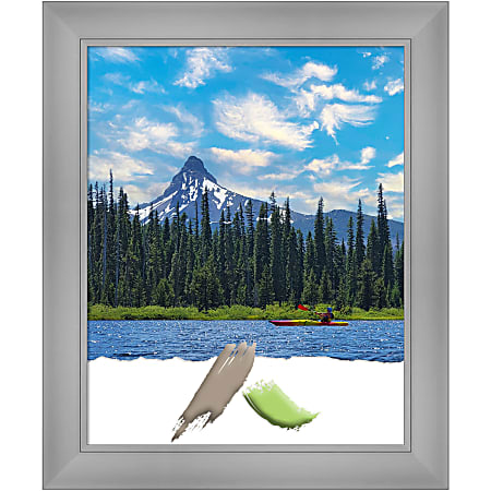 Amanti Art Flair Polished Nickel Picture Frame, 20&quot;