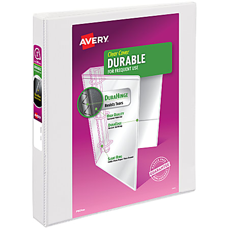 Avery® Durable View 3 Ring Binder, 1" Slant