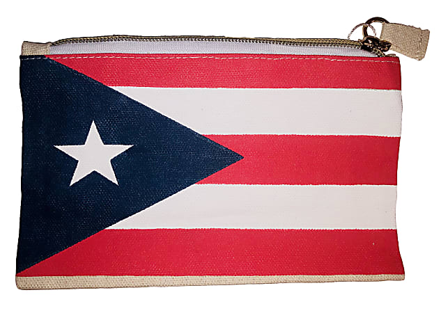 Office Depot® Brand Canvas Puerto Rico Mini Bag, 5-1/2"H x 7"W x 1/8"D, White