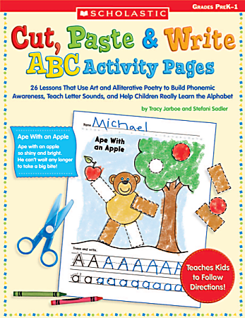 Scholastic Cut, Paste & Write ABC Activity Pages