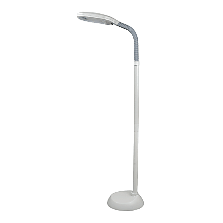 Lavish Home Sunlight Floor Lamp, 64"H, White Shade/Base
