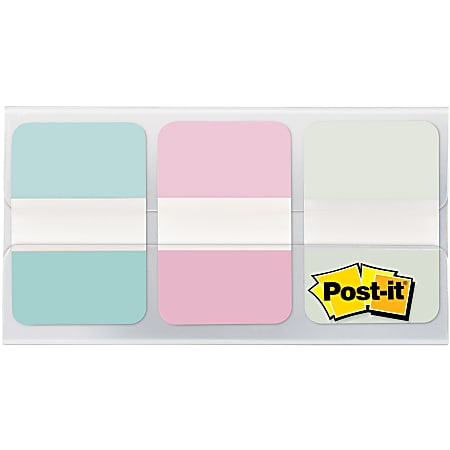 Post-it® Pastel Color Tabs - 12 Tab(s)/Set -