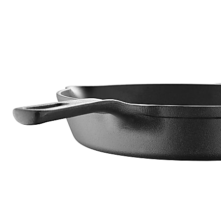 MasterPRO Bergner Iron Fry Pan with Helper Handle, 10, Fog