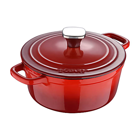 Bergner 2 Quart Iron Dutch Oven With Lid Fog - Office Depot