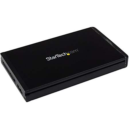 StarTech.com USB C Hard Drive Enclosure for 2.5" SATA SSD/HDD - USB 3.1 10Gbps Enclosure  - S251BU31REMD