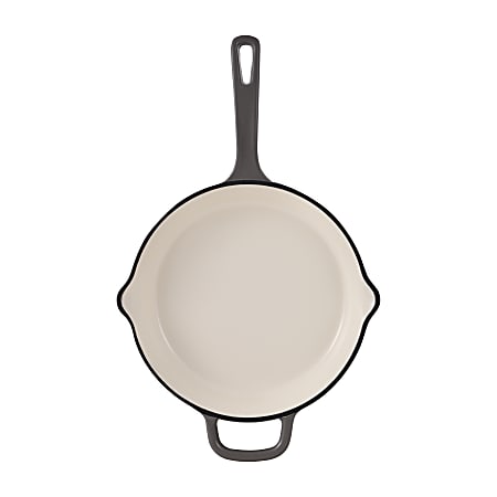 Masterpro Bergner Iron Fry Pan With Helper Handle, 10", Fog